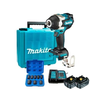 Chave Impacto 1/2 Bateria 18V Lxt Makita Dtw700Z + Kit 2