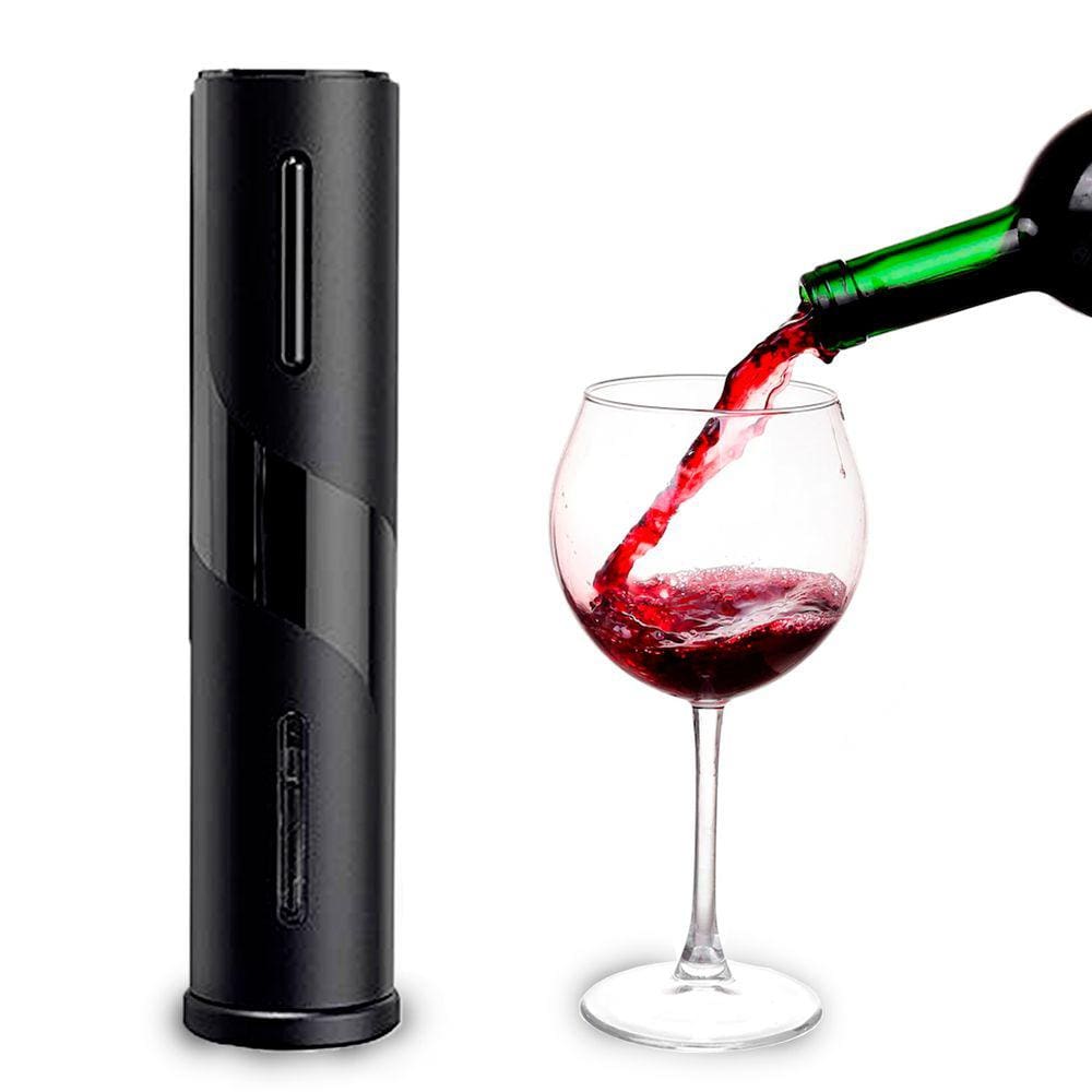 Abridor Vinho Elétrico Automático Premium Com Cortador Lacre
