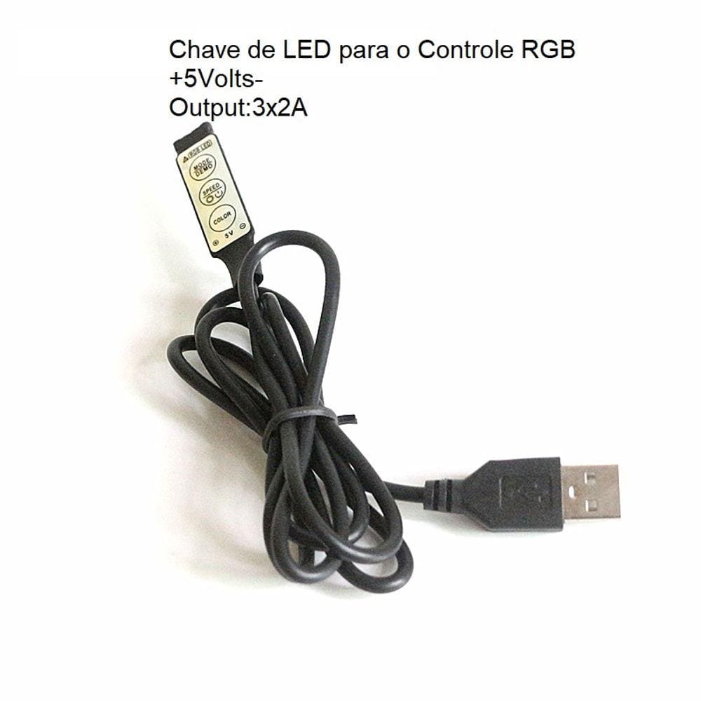 Chave Manual Rgb De Fita Led
