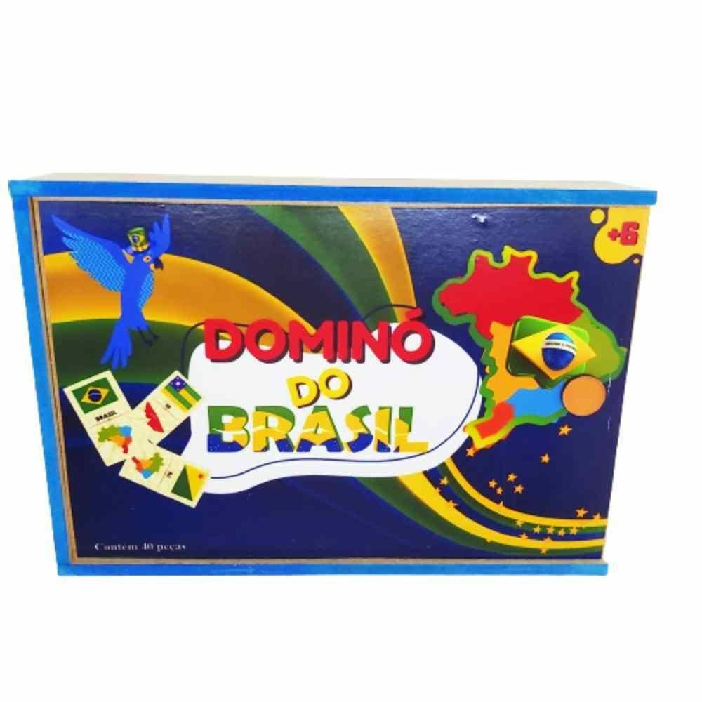 Jogo Dama em Madeira Nogueira e Recouro Café 31x3cm Goods BR