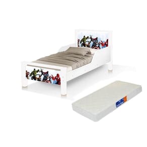 mini cama com proteção dos lados acompanha colchão dos vingadores