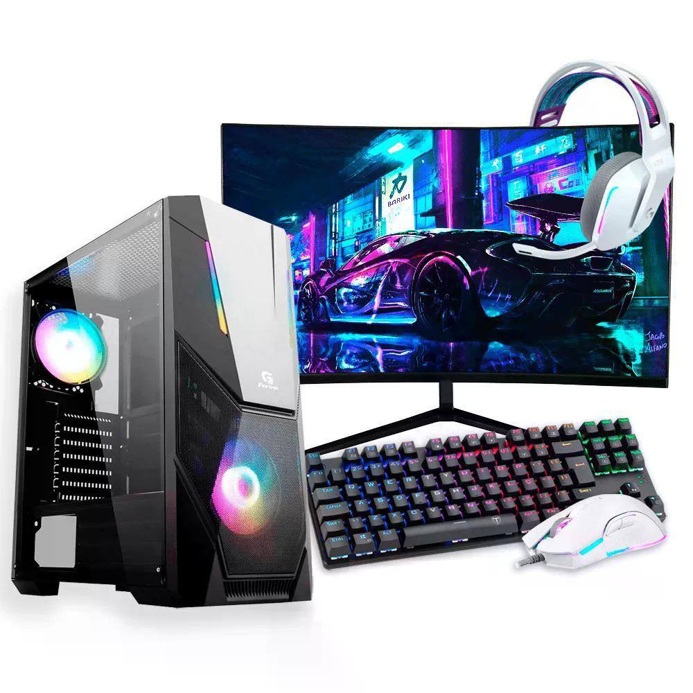 PC Gamer Completo Barato com Monitor, Teclado, Mouse e Cadeira Gamer