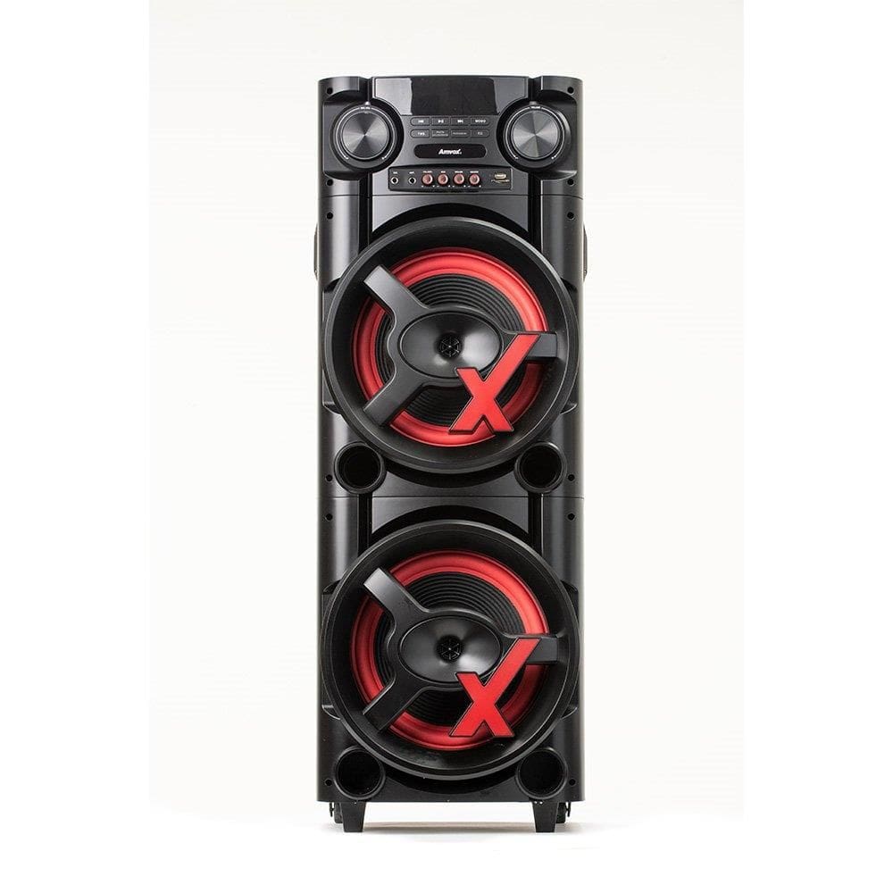Caixa Amplificada Amvox New X ACA 1300, Bluetooth/USB/AUX/SD/FM, 1300W, Bivolt