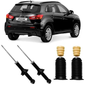 2 Amortecedor Mitsubishi Asx 2011 A 2018 Tras Nakata E Kit