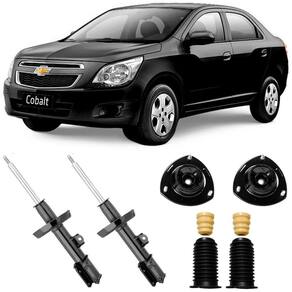 2 Amortecedor Cobalt 2012 A 2015 Dianteiro Nakata E Kit
