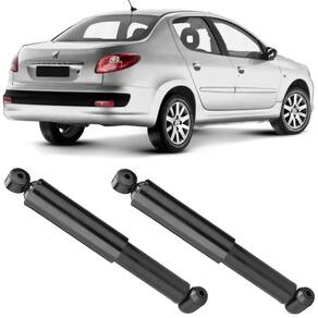 2 Amortecedor Peugeot 207 Sedan 2009 A 2015 Traseiro Monroe