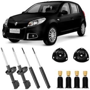 4 Amortecedor Sandero 2007 A 2013 Dianteiro Traseiro E Kit