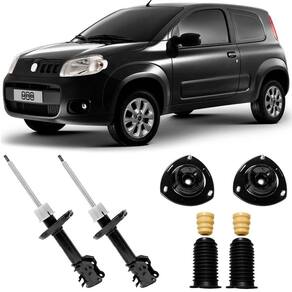 2 Amortecedor Fiat Uno 2011 A 2018 Dianteiro Monroe E Kit