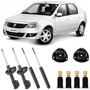 4 Amortecedor E Kit Logan Dianteiro Traseiro Hg33037