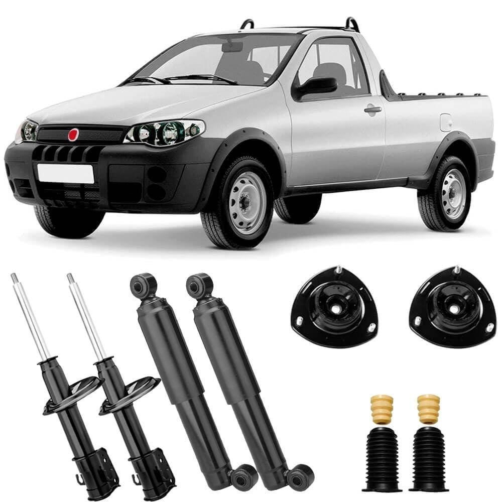 4 Amortecedor Strada 2001 A 2013 Dianteiro Traseiro E Kit