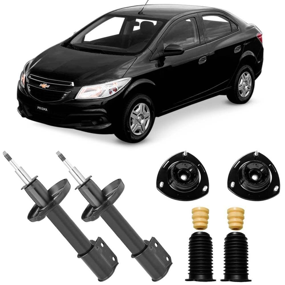 2 Amortecedor Prisma 2013 A 2018 Dianteiro Nakata E Kit