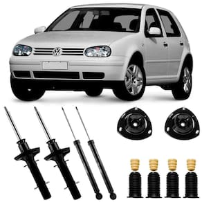 4 Amortecedor Golf 1998 A 2008 + Kit Original Cofap