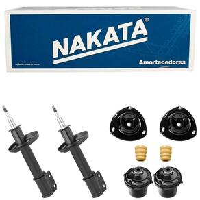 Kit 2 Amortecedor Agile Diant Coxim Rol Localizador Batente