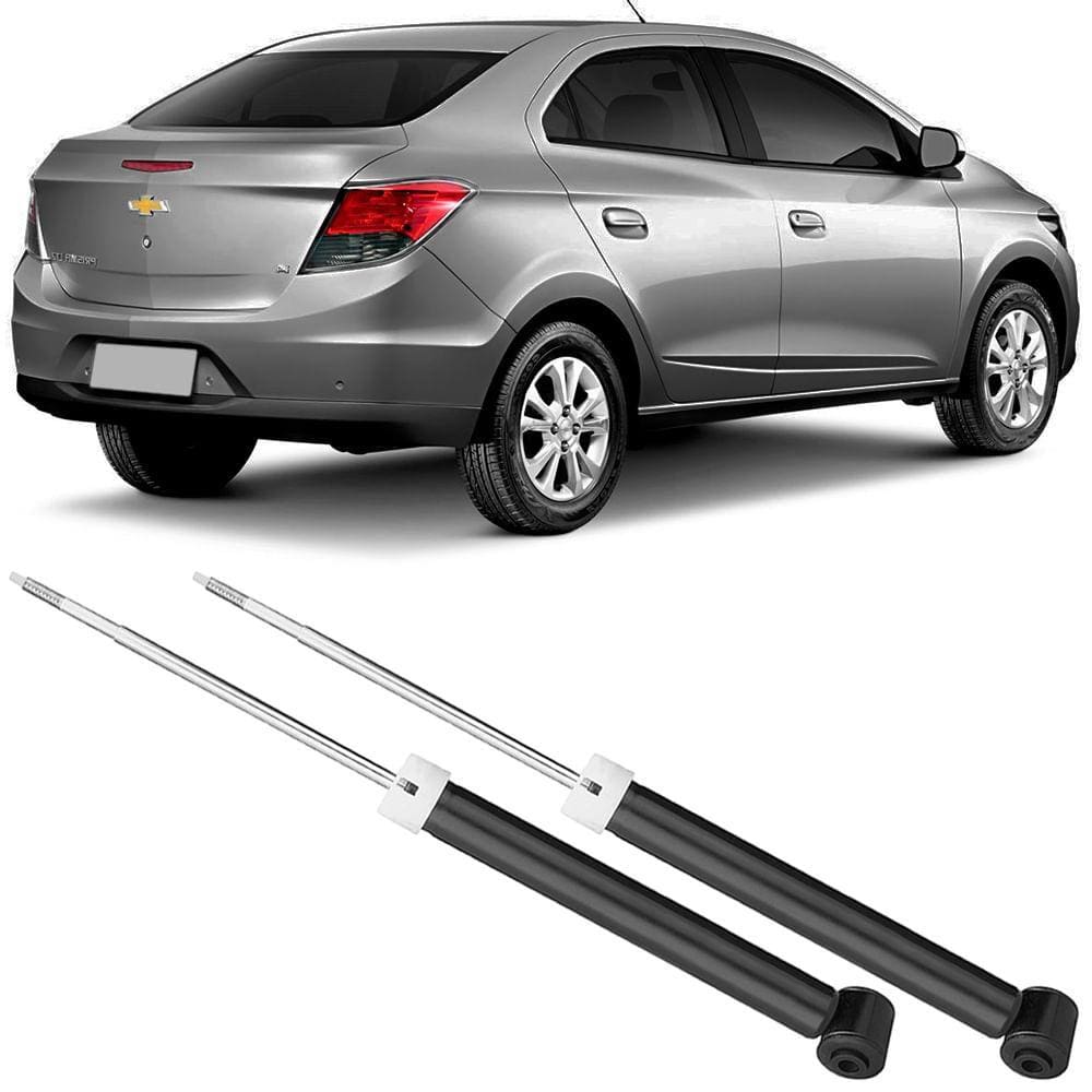 2 Amortecedor Chevrolet Prisma 2013 A 2019 Traseiro Nakata