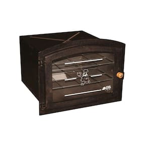 Forno em Ferro Fogão a Lenha Grande Porta Vidro 50x46x31cm