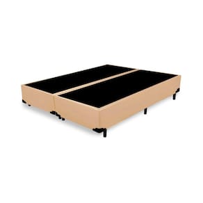 Cama Box Queen Bipartido NK Camas Sintético Bege 40x158x198