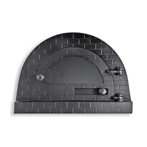 Porta Forno Ferro Igloo Vidro Soleira Libaneza 24,5x38,5cm