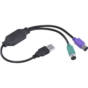 Cabo Adaptador PS2 Femea X USB Macho 30 CM - USBPS-2