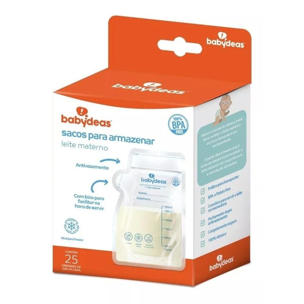 Sacos Para Armazenar Leite Materno 25 Unid BABYDEAS