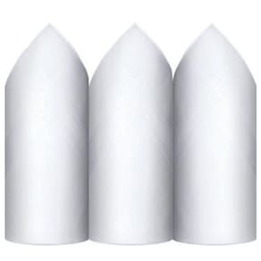 Lenço Presidente Puro Algodão Branco C/3 44 x 44 cm - 5006