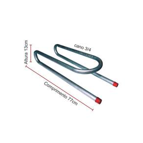 Serpentina Para Fogão De Lenha Cano Galvanizado 3/4
