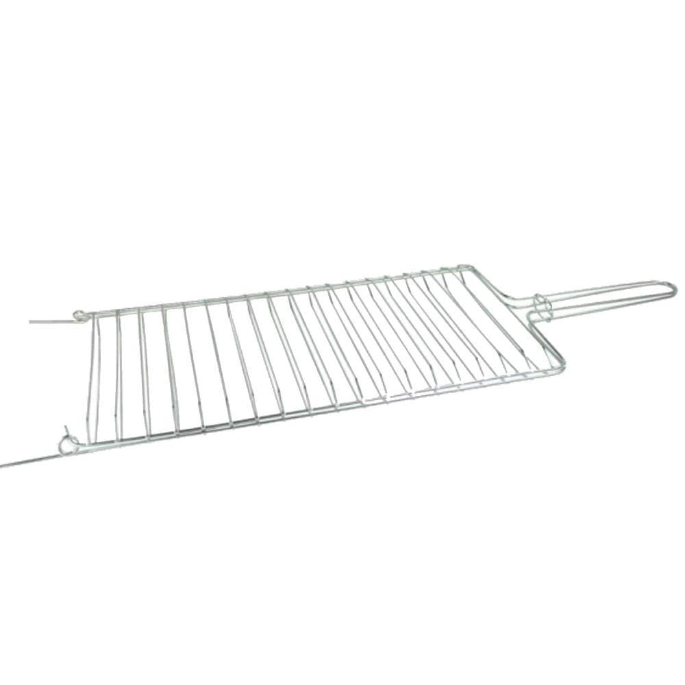 Grelha Dobrável Abaulada Para Churrasqueira 18x60 Cm