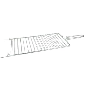 Grelha Dobrável Abaulada Para Churrasqueira 28x80cm