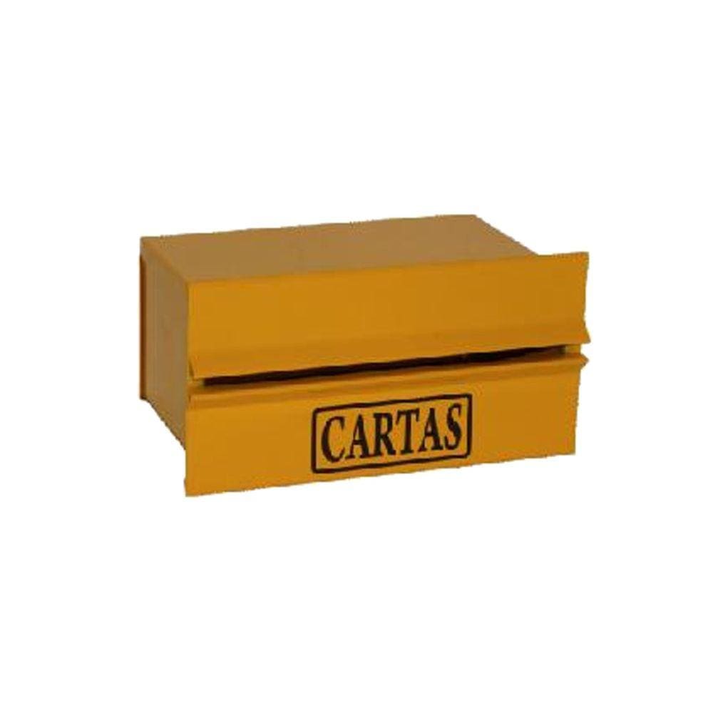Caixa Correio Popular Amarela Grade Cartas Casa Condomínio