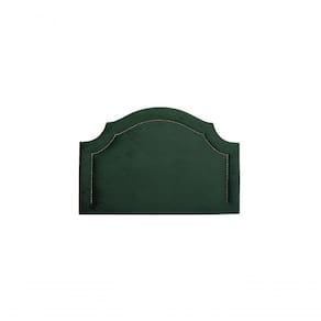 Cabeceira Solteiro Provençal Luxo 90X60 Verde Tachas Fumê