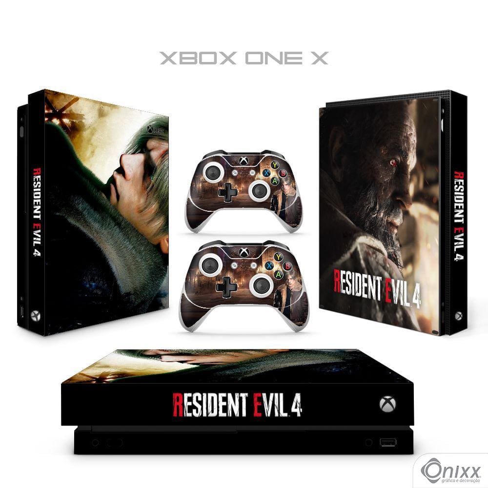 Skin xbox one fat Adesiva Resident Evil 4 Remake em Promoção na