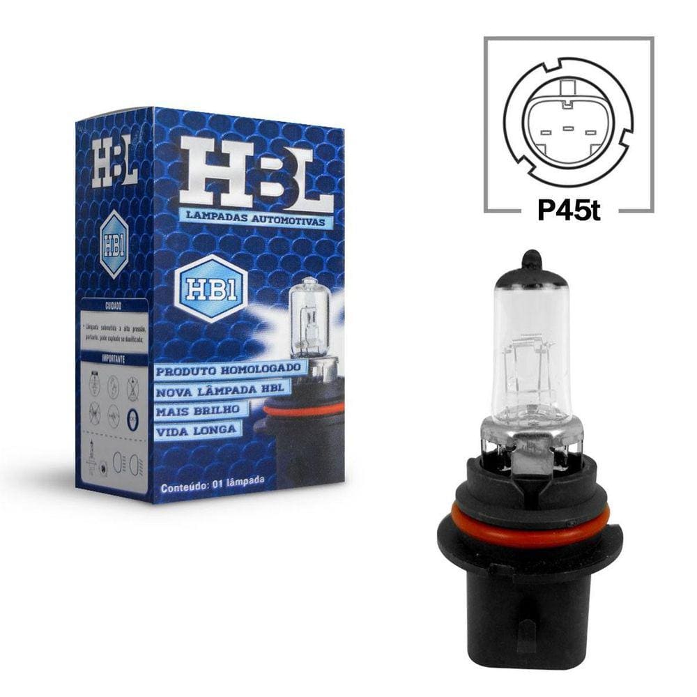 Lampada Convencional 12V Farol Hb1 12V 65/45W 9411Univer Hbl