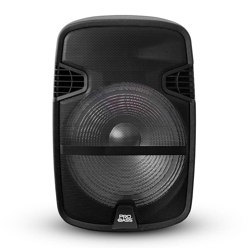 Caixa Ativa Portatil USB/SD/BT 120W com Bateria Acompanha Microfone com Fio Street 12" Bivolt