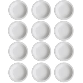 Conjunto 12 Pratos Fundos de Porcelana 21,5cm Classe Única Iguaçu Germer Branco