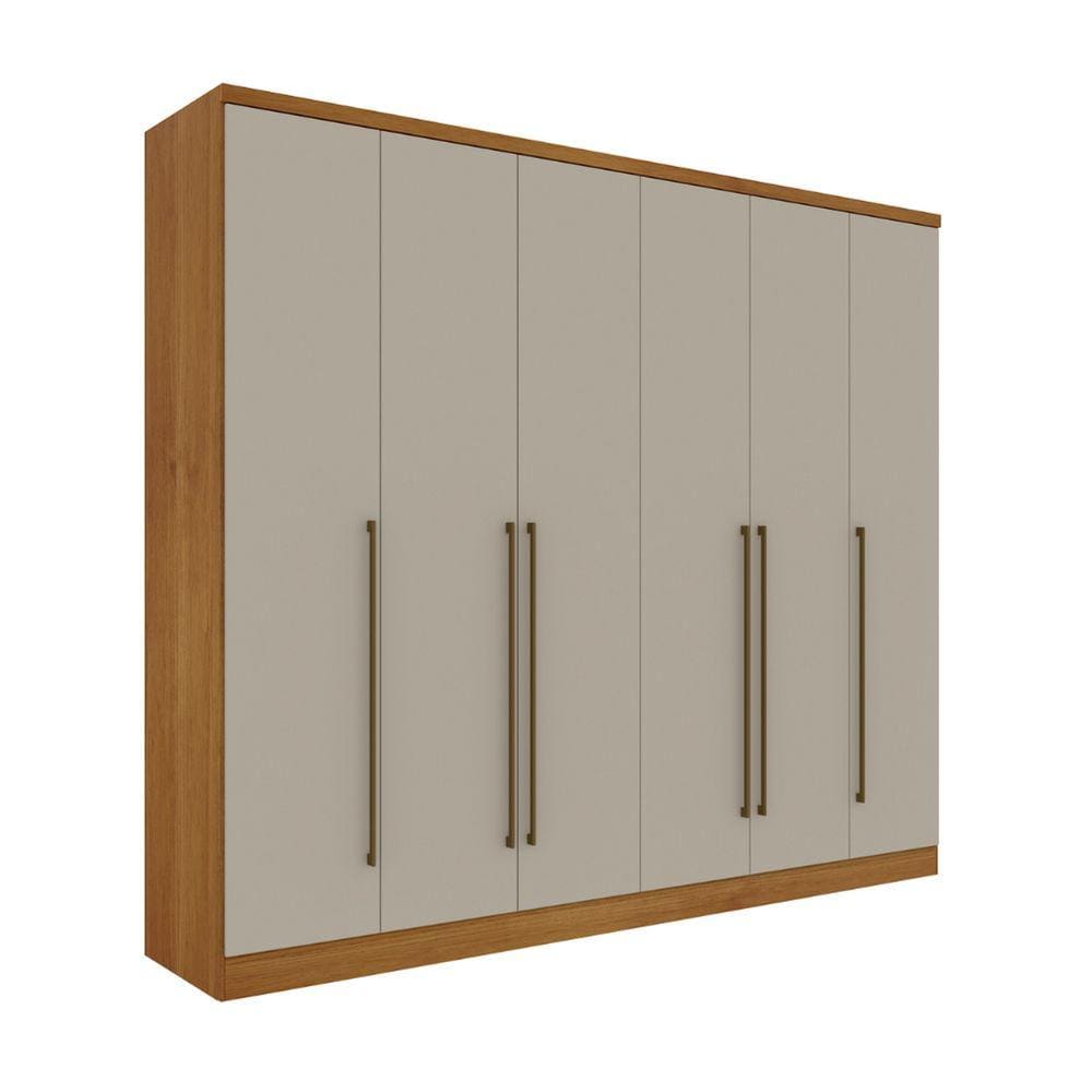 imagem-Guarda Roupa Casal 6 Portas 8 Gav Sevilla Tcil - Bege Claro