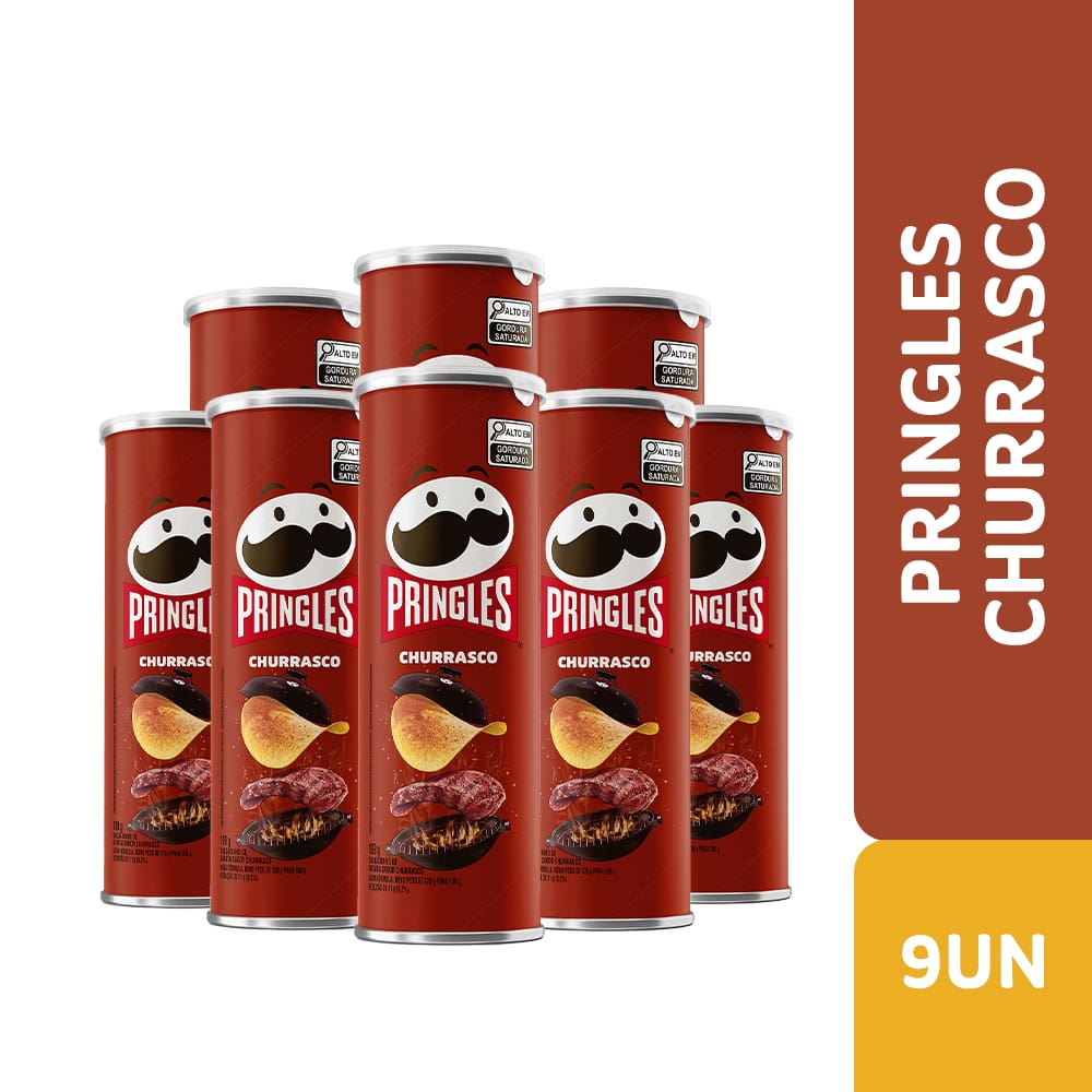 9 Unidades — Combo Batata Pringles Churrasco 