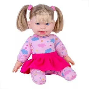 Boneca Baby Fofura Com Cabelo 2586 Cotiplas