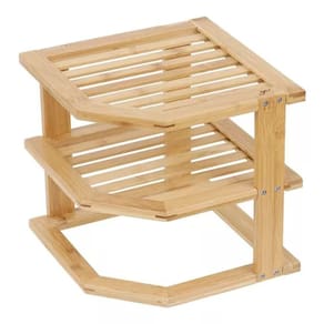 Organizador Prateleira 24x25x25cm Madeira Bambu Ellegance