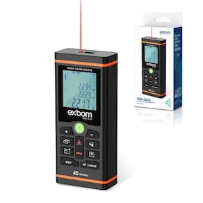 Trena Digital Laser Distância 40 Metros Múltipla Medição E40