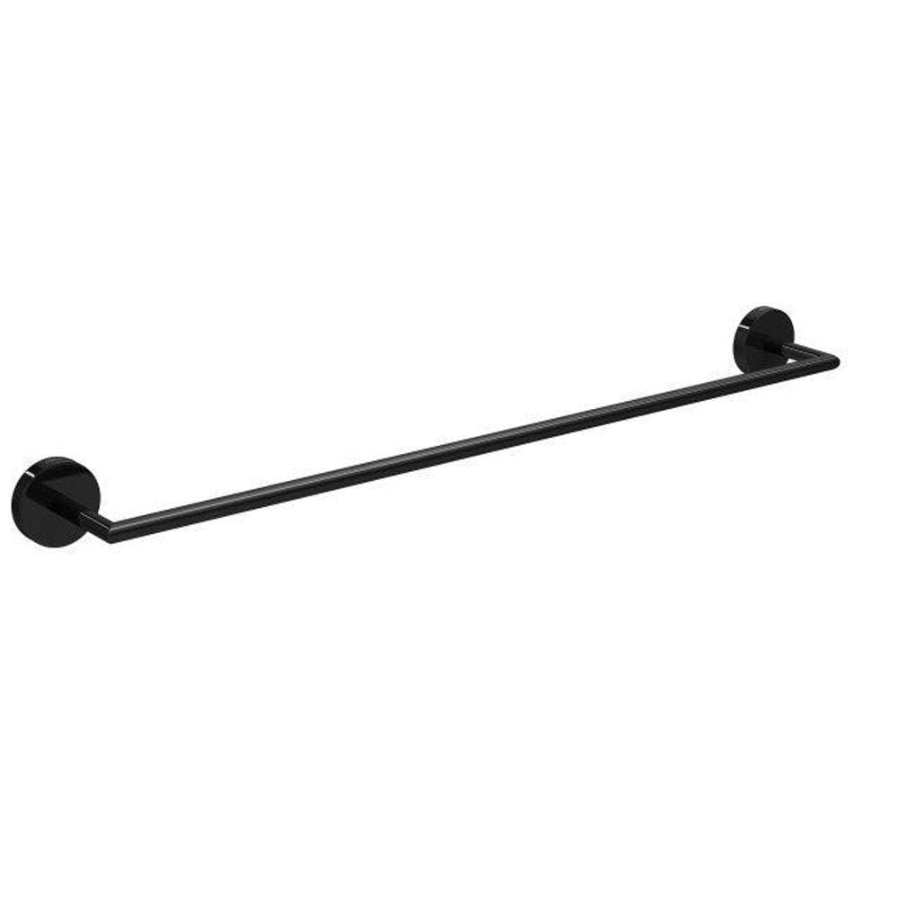 Porta Toalha Barra 50Cm Deca Disco Black Noir