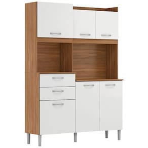 Kit Cozinha Harmonia 6 Portas E 2 Gavetas Touch E Branco