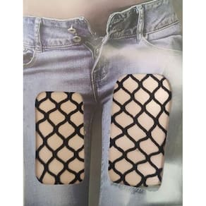 Meia Calça Arrastão Preta 36 Ao 50 Trama Media - R65