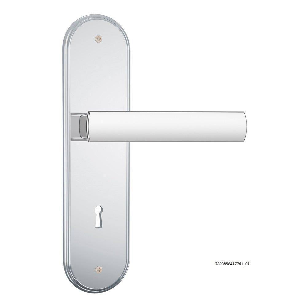 Fechadura Stam 1610/35 Interna Espelho Inox Alavanca