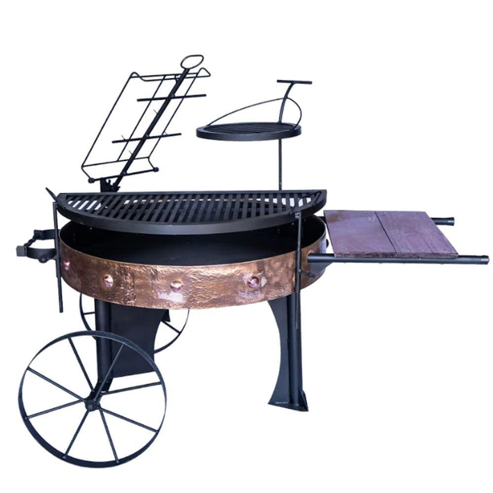 Churrasqueira Cobre Rustica Argentina GG 120x60cm