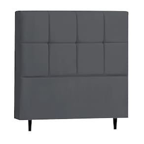Cabeceira Roma Para Cama Box Queen 160 Cm Suede Cinza