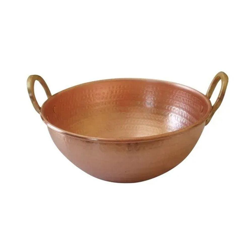 Tacho De Cobre Puro De 20 Litro 46cm Diâmetro
