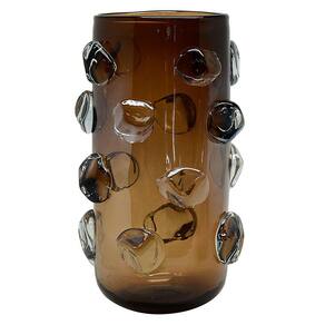 Vaso Decorativo de Vidro Marrom 33cm RDH0009 BTC