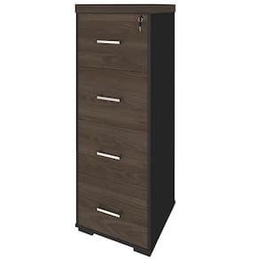 Armário Para Arquivo 4 Gavetas 132Cm A2 Charuto Preto