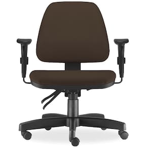 Cadeira De Escritório Giratória Sky L02 Suede Marrom