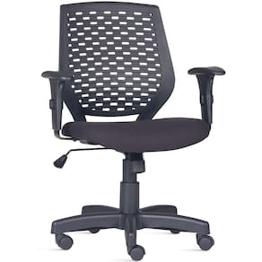 Cadeira De Escritório Giratória Tech L02 Corino Preto