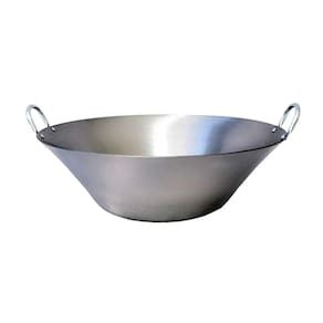 Tacho Beira Alta de Aço Carbono Polido Doce Sabão 60cm 31L